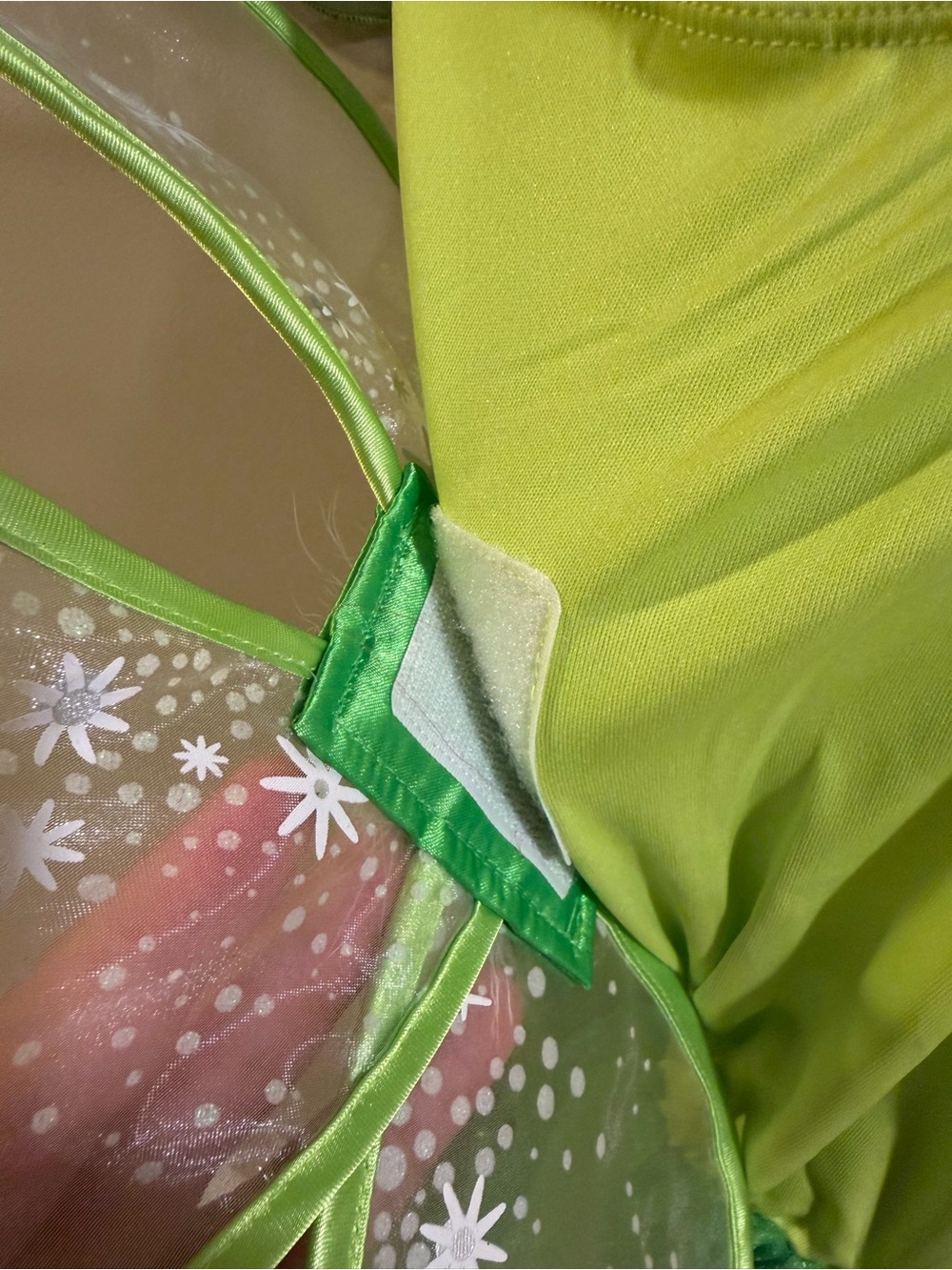 Disney TinkerBell Fairy Costume with Pink Floral Accents - Picture 5 of 5